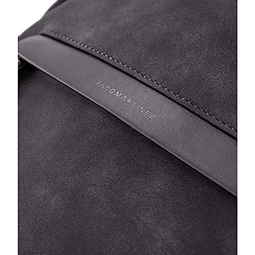 PACO MARTINEZ | Mochila para mujer mediano | Efecto desgastado | 33x30x13 | Negro