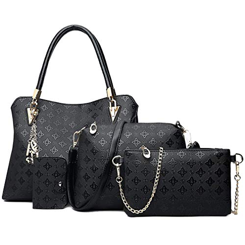 Pahajim bolso de las señoras señoras de regalo set señoras personalidad bolsa de cosméticos 4 unidades set bolso de las señoras de la manera bolso de las señoras de la moda