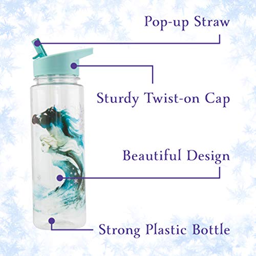 Paladone 2 Botella de agua | Diseño a prueba de derrames y fugas | Perfecto para el hogar, la escuela y la oficina con licencia oficial de Frozen Coleccionable, Multi, 650 ml