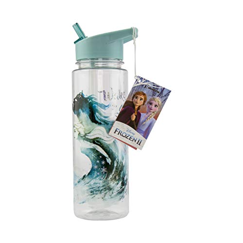 Paladone 2 Botella de agua | Diseño a prueba de derrames y fugas | Perfecto para el hogar, la escuela y la oficina con licencia oficial de Frozen Coleccionable, Multi, 650 ml