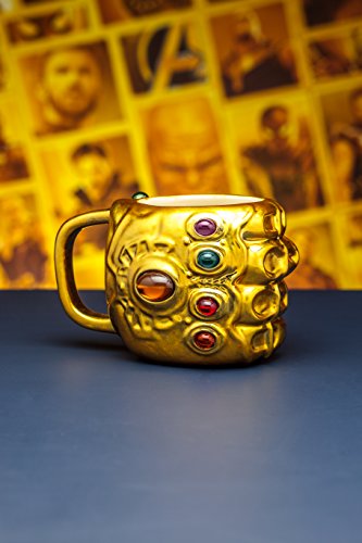 Paladone Taza Desayuno Gauntlet Infinity War Los Vengadores, cerámica, Multicolor, 15 x 11 x 10 cm