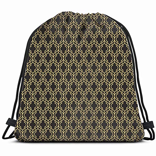 Paleta antigua sin costuras, patrón Art Deco Fondos Texturas Vintage Cordón Bolsa de Gimnasio Mochila ligera para senderismo, yoga, gimnasio, natación, viajes, playa