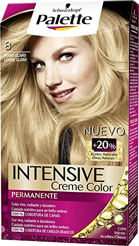 Palette Intense - Tono 8 Rubio Claro - 2 uds - Coloración Permanente - Schwarzkopf