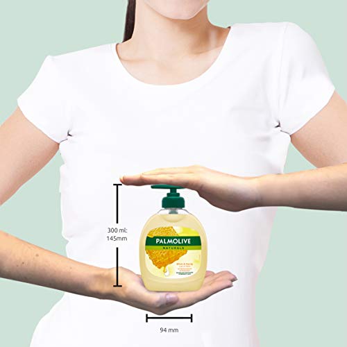 Palm olivo Naturals Leche y miel – Jabón líquido ventaja Pack, 6 pack (6 x 300 ml)