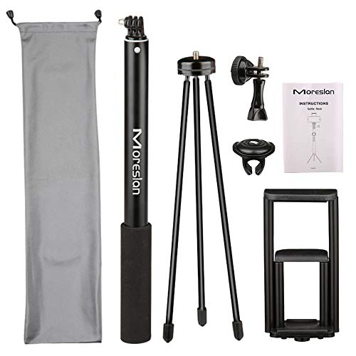 Palo Selfie,3 en 1 Palo Selfie tripode 1.5M Palo Selfie con Bluetooth Control Remoto Selfie Stick Extensible con Rotación de 360° para Gopro/iPhone 11/11 Pro/XS Max/XR/8/8 Plus, Huawei, Xiaomi