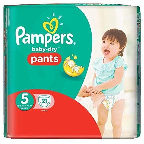 Pampers 81666624 pañal desechable Niño/niña 5 21 pieza(s) - Pañales desechables (Niño/niña, Pant diaper, 12 kg, 17 kg, Multicolor, 12 h)