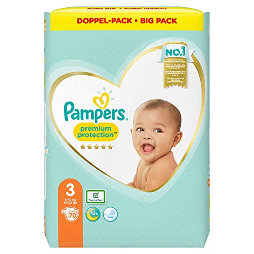 Pampers Premium Protection - Pañales (6 kg - 10 kg, 2 unidades de 1,666 kg)