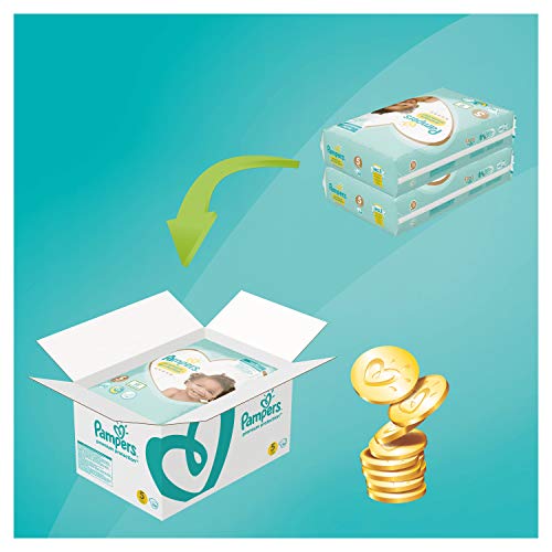 Pampers Premium Protection - Pañales, tamaño 4, 9 kg-14 kg, paquete doble (1 x 60 pañales)