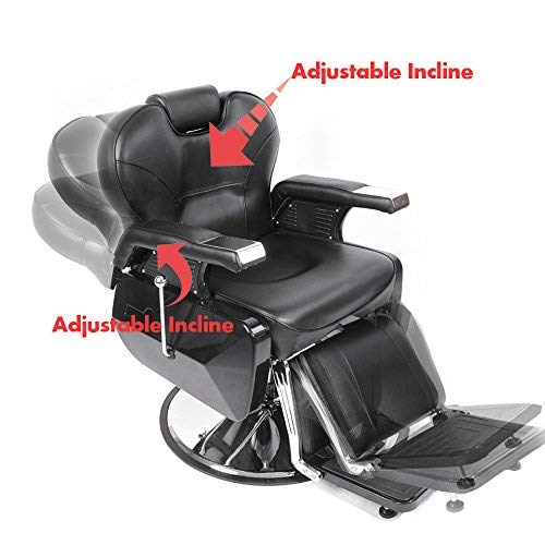 PanaCasa - Sillón Peluquería Barbería Maquillaje Tapizado PU Giratorio Ajustable modelo BHZ8702