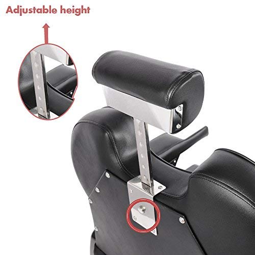 PanaCasa - Sillón Peluquería Barbería Maquillaje Tapizado PU Giratorio Ajustable modelo BHZ8702