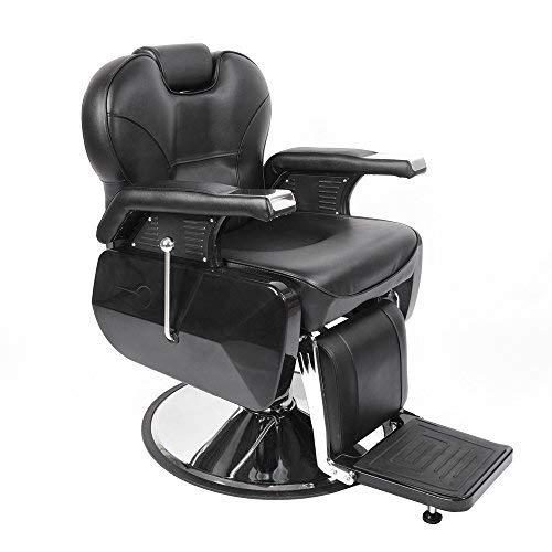 PanaCasa - Sillón Peluquería Barbería Maquillaje Tapizado PU Giratorio Ajustable modelo BHZ8702