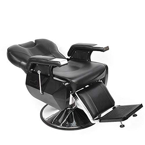 PanaCasa - Sillón Peluquería Barbería Maquillaje Tapizado PU Giratorio Ajustable modelo BHZ8702