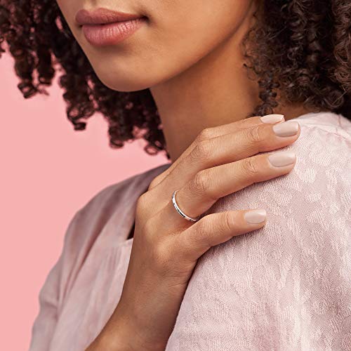 PANDORA para Mujer-Anillo gotitas 925 Plata Blanco Zirconia - 190945CZ