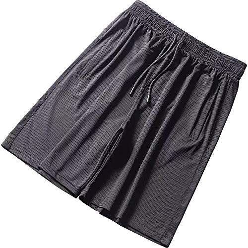 Pantalones Cortos Deportivos con Cremallera Fina De Verano Bolsillo De Secado Rápido para Hombres De Running Casual Fitness Vacaciones Ocio Malla Transpirable Pantalones De Cinco Puntos