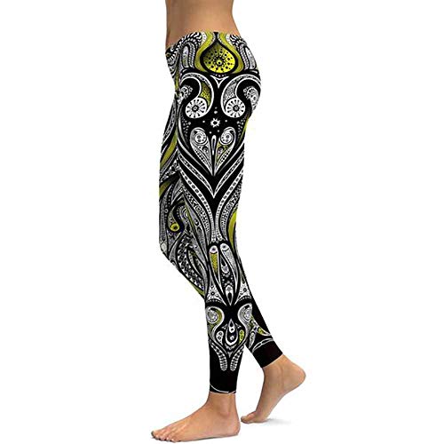 Pantalones de yoga de impresión de las mujeres de la aptitud de las polainas de entrenamiento de los deportes sexy leggings push up elástico gimnasio desgaste pantalones