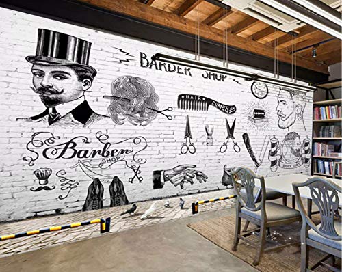 Papel Tapiz Fotográfico 3D Peluquería Sala De Estar Tv Fondo De La Pared Decoración Del Hogar Paño De Seda Mural Tamaño Personalizable 400X280Cm