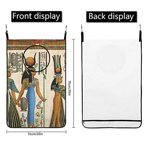 Papiro Que Muestra A La Reina Nefertari, Oferta Para Colgar, Cesto De Lavandería, Cola, Bolsa Para Ropa Sucia, Gran Almacenamiento, Cesta Plegable, Colgante, Con Cremallera, Para Lavadero, Para Baño,