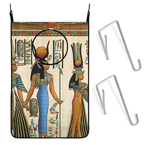 Papiro Que Muestra A La Reina Nefertari, Oferta Para Colgar, Cesto De Lavandería, Cola, Bolsa Para Ropa Sucia, Gran Almacenamiento, Cesta Plegable, Colgante, Con Cremallera, Para Lavadero, Para Baño,