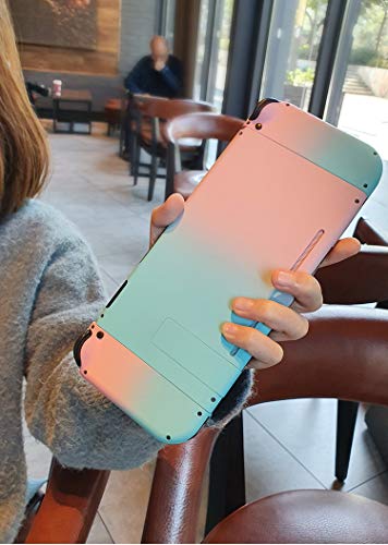 Para Android Game Controller Tv, NUEVO Shell Gradient Color Funda Protectora Joy Con Controller Hard Housing Cubierta Completa Shell Para Game Console-Powder Green Set-