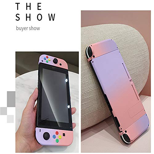 Para Android Game Controller Tv, NUEVO Shell Gradient Color Funda Protectora Joy Con Controller Hard Housing Cubierta Completa Shell Para Game Console-Powder Green Set-