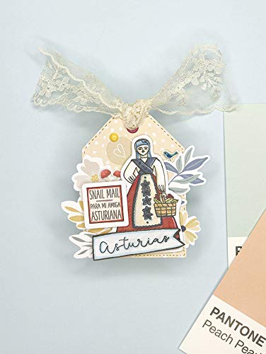 PARAES Castilla y León y Asturias Sellos scrapbooking silicona fotopolímero, Colección Hispania, scrapbook, álbum de fotos, manualidades, Scrapbooking Materiales