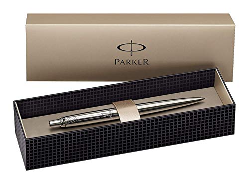 Parker Jotter - Bolígrafo de punta redonda, color plata