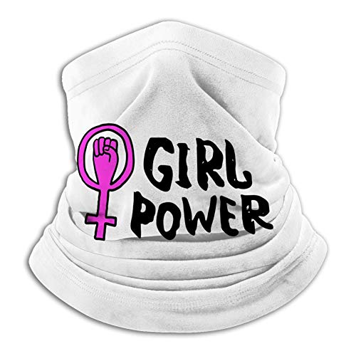 Pasamontañas elástico Suave Half Cover Girl Power Venus Quote Lettering Set Girl p Fleece Face Scarf Mask