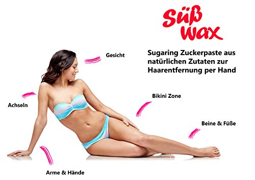 Pasta de azúcar para depilación manual Süß Wax Sugaring, no necesita fieltro, 449 g