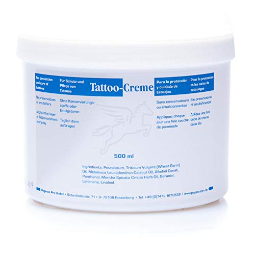 Pegasus Pro - Bote de crema para tatuajes, 500 ml