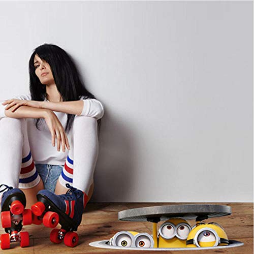 Pegatina de pared de dibujos animados 3D Pegatinas de pared de alcantarilla de bricolaje para habitaciones de niños Dormitorio PVC Pegatinas de coche Cartel Decoración del hogar