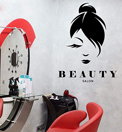 pegatinas de pared bebe Salón de Belleza Estilo de la Mujer Salón de Belleza Chica para peluquería salón de belleza