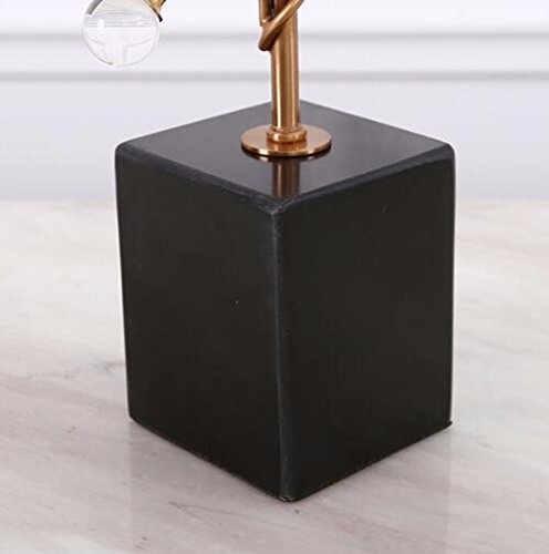 PEIWENIN-Los Soportes de Vela caseros de la Tabla adornan la Vela cristalina Creativa de la Forma de la Bola cristalina, 8 * 8 * 45cm