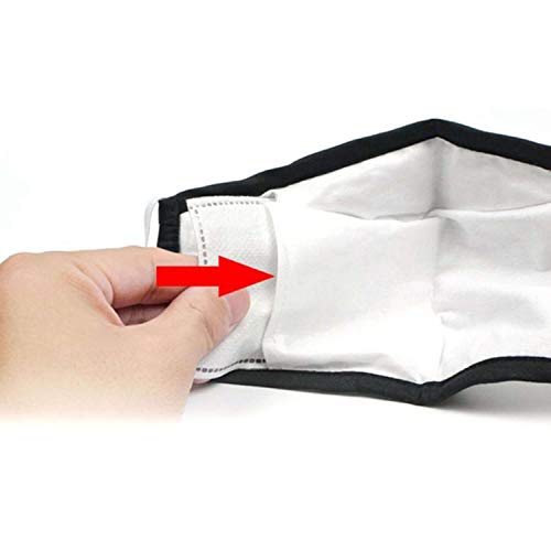 Pekebaby Mascarilla Infantil de tela lavable reutilizable 2 capas + bolsillo con 1 filtro incluido, diseño 163 PANDA, doble ajuste elástico