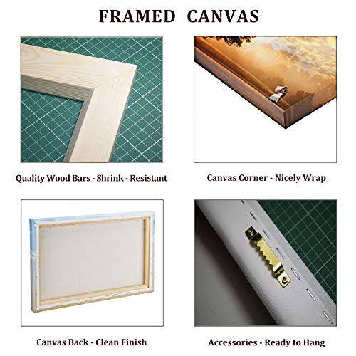 PEKSLA 5 Piezas Obra de Arte Lienzos Pinturas Espacio Exterior fantasía Agujero Negro  Impresiones en Lienzo decoración para la Pared del hogar