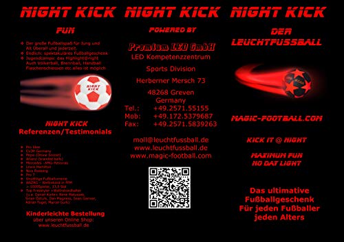 Pelota de futbol con luz NIGHT KICK JUNIOR - el fútbol infantil especial
