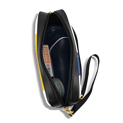 Pencil Case Pen Bag Pouch Stationary,All We Need Is Love Quote With Heart Symbol In The Parade Colors Valentines,Small Makeup Bag Coin Purse