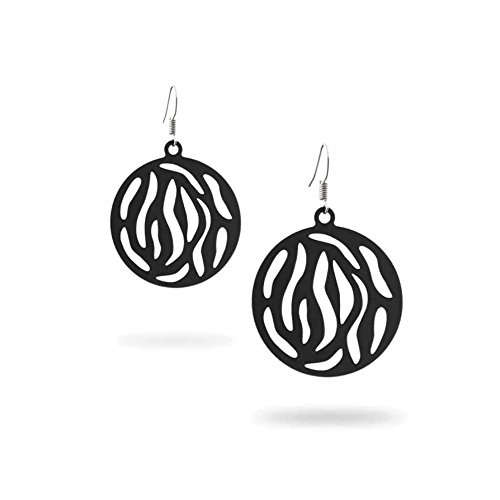 Pendientes Mujer Jungle Negro Goma Silicona - LAD 0310 G - Blue Pearls