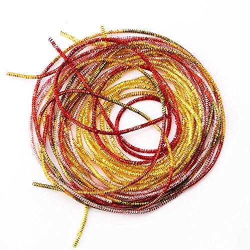 PENVEAT Bordado de Oro de Coser de 1,5 mm, Alambre de lingotes francés, Accesorios de Bricolaje, orfebrería, fabricación de Joyas, Hecho a Mano, Aproximadamente 10 g/Lote, Rojo