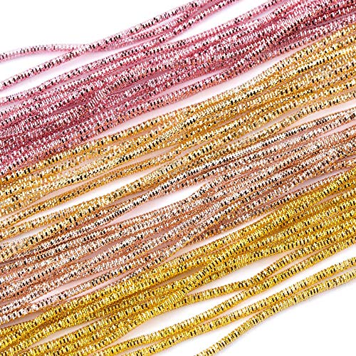 PENVEAT Bordado de Oro de Coser de 1,5 mm, Alambre de lingotes francés, Accesorios de Bricolaje, orfebrería, fabricación de Joyas, Hecho a Mano, Aproximadamente 10 g/Lote, Rojo