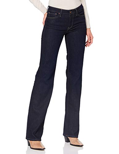 Pepe Jeans Aubrey Vaqueros Straight, Azul (000denim 000), W26/L34 (Talla del Fabricante: 26) para Mujer