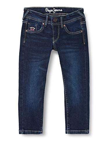Pepe Jeans Emerson Jeans para Niños, Azul (Dark Used Denim 000), 12 años (Talla fabricante: 12y/XS/152)