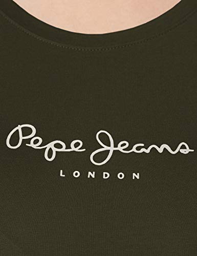 Pepe Jeans New Virginia LS Camiseta mujer, Verde (682), S