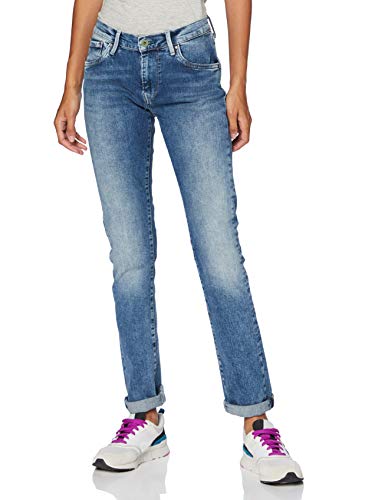 Pepe Jeans Victoria Vaqueros Ajustados, Azul (000denim 000), W34/L34 (Talla del Fabricante: 34) para Mujer