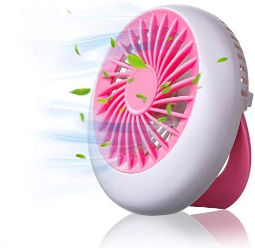 Pequeño mini ventilador de mano portátil del ventilador del ventilador de tabla 3 niveles de velocidad, con 1200 mAh USB cable de carga, Eco bebé Ministerio del Interior compartida Viajes, 125x125x55