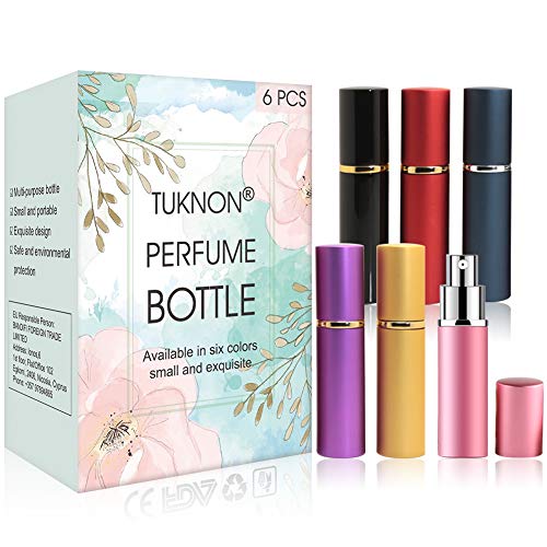 Perfume Atomizador, Atomizador Perfume Recargable, 10ml Botella Vacío Pulverizador Viaje, Perfume Atomiser, atomizador de Perfume de Botella para Viaje aéreos o Salidas nocturnas