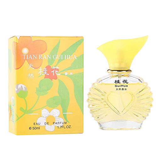 Perfume natural de Osmanthus con aroma dulce, fresco y elegante, Perfume natural duradero de la flor, Esencia de las mujeres, Aromatherapy Spray Perfume 50ml