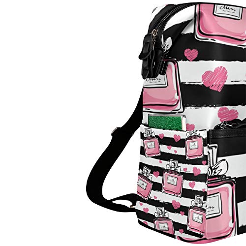 Perfume raya patrón mochila para las mujeres hombres mochila moda portátil mochila escuela colegio bolsa de viaje niña niño escuela