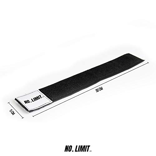 Pernera militar. Sujeta pantalón. Velcro elástico tobillero. Ropa militar táctico. Trekking, Senderismo, Montaña, Escalada, Ciclismo, Fútbol. Sujeta espinilleras [Negro.Talla única 5x30cm]