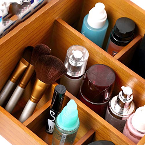 Perseverar en el final. Armario De Almacenamiento De Productos Para El Cuidado De La Piel De Madera Caja De Pañuelos De Madera Caja De Almacenamiento De Cosméticos En El Tocador De Escritorio De Mader