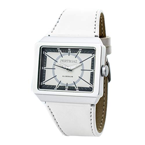 Pertegaz Reloj Analógico para Adultos Unisex de Cuarzo con Correa en Cuero P23004-W